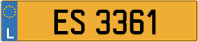 Trailer License Plate